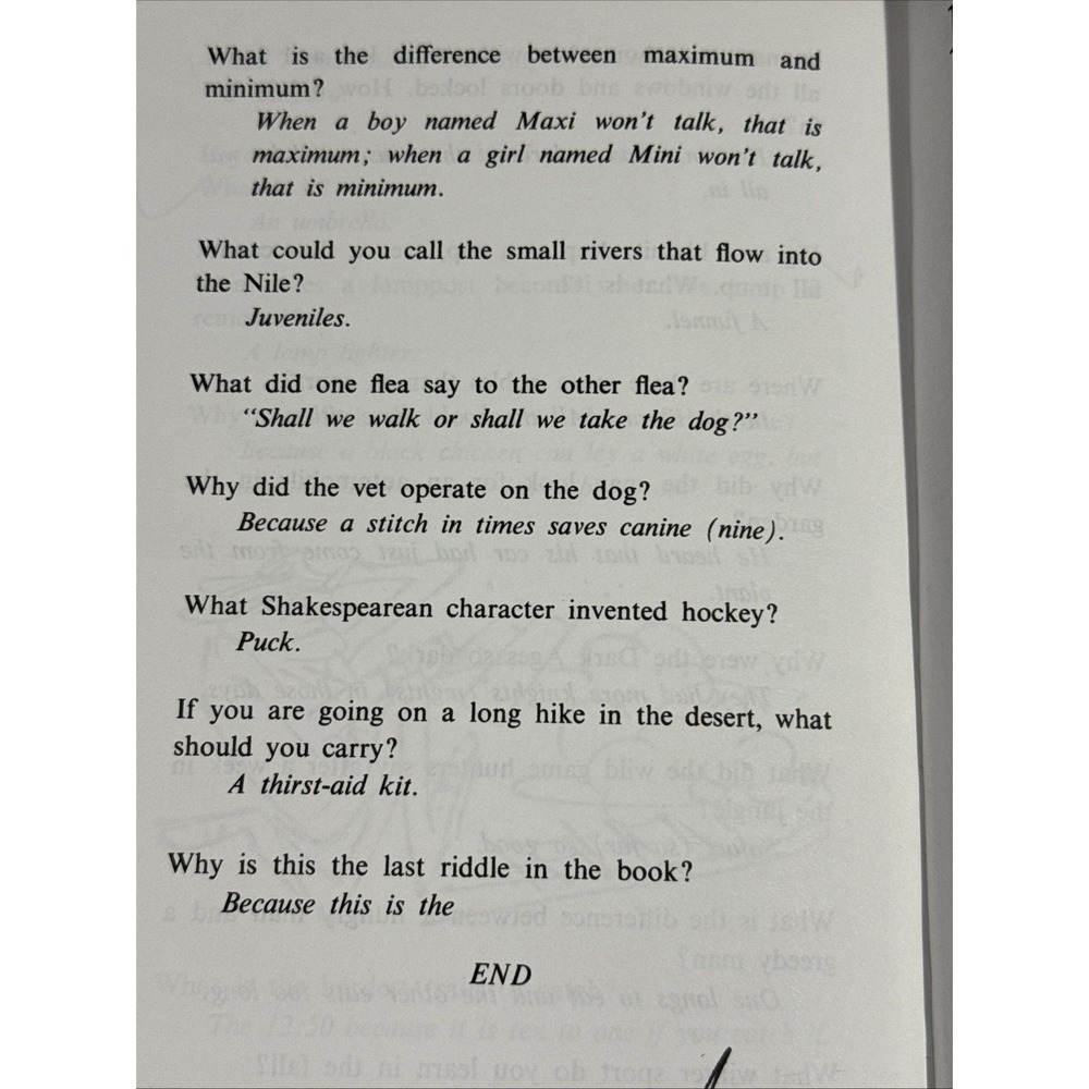 Biggest Riddle Book in‎ the World (Paperback Sterling Publishing 1976 Rare Oop - Picture 16 of 16